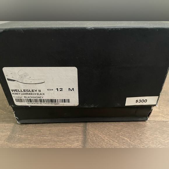 Alan Payne Wellesley II Honey/Black Genuine Lizard Loafers - size 12 main image 5